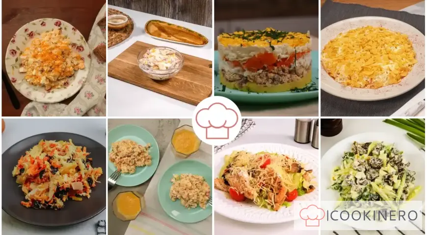 Salads with mayonnaise