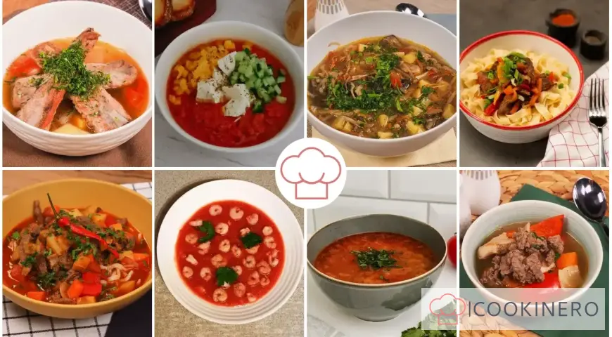 Soups with tomatoes