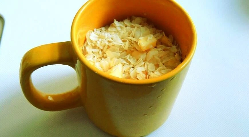 Breakfast in 5 minutes in the microwave rice cereal