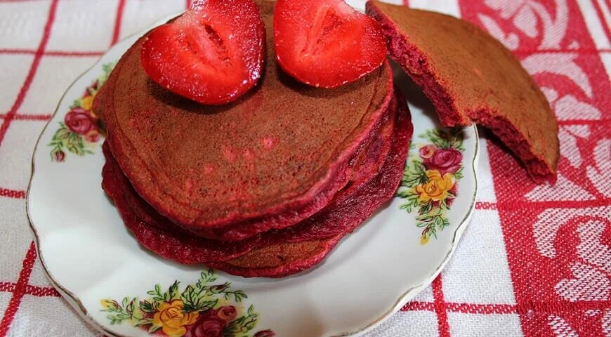 English beetroot pancakes
