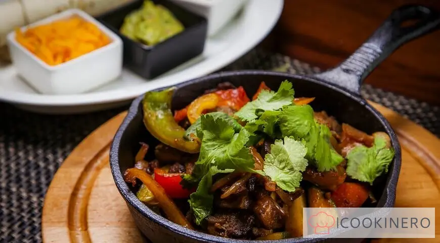 Fajitas with beef