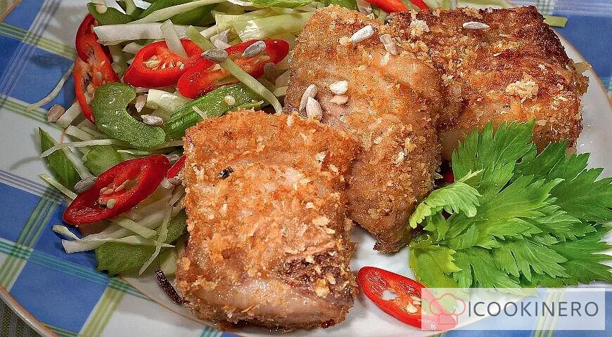 Panierte Schweinerippchen