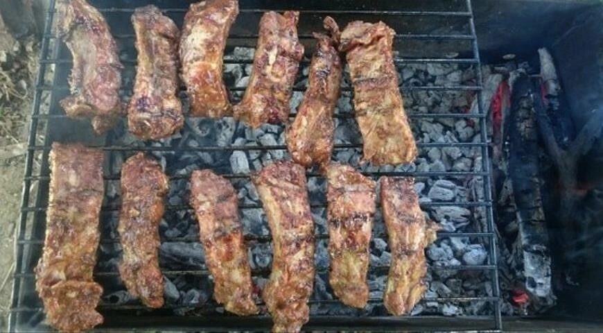 Spicy sweet pork ribs