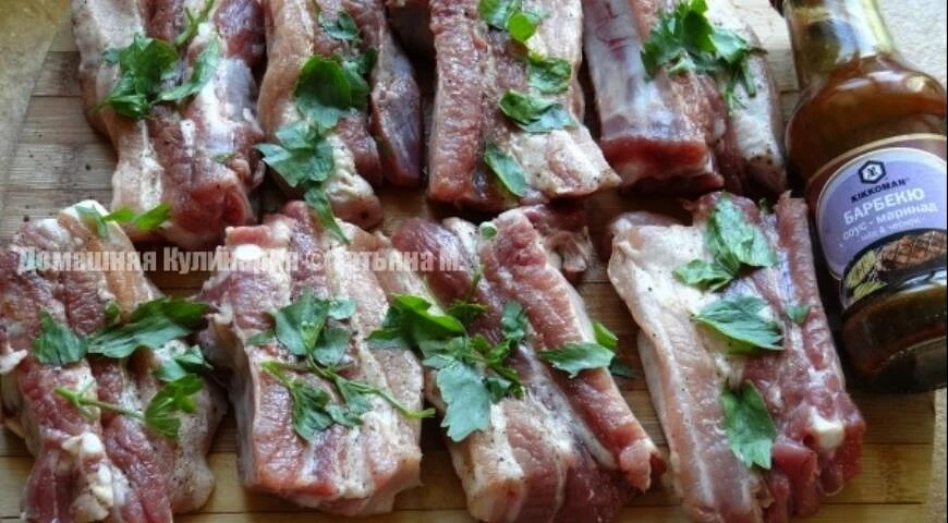 Grilled pork ribs (quick recipe)
