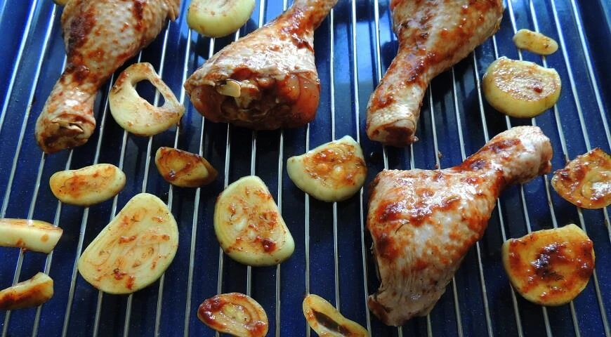 Pilons de poulet grillé