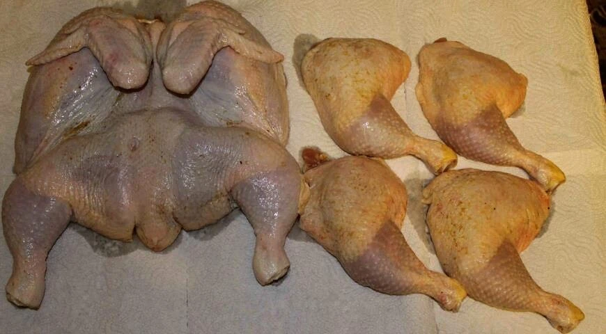 Hot smoked chicken