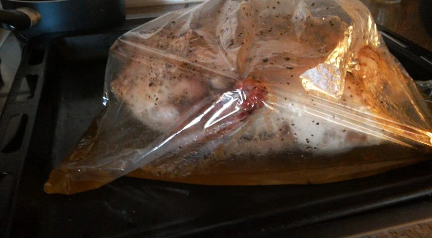 Almost Peking Duck (cooked in a roasting bag)