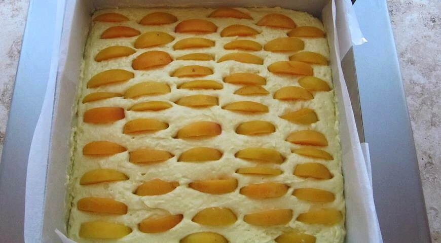 Air cake with apricots
