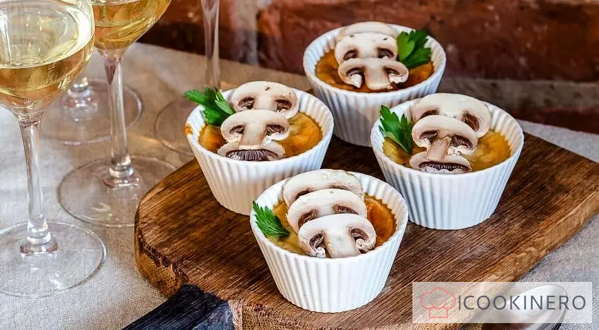 Crème de champignons au four