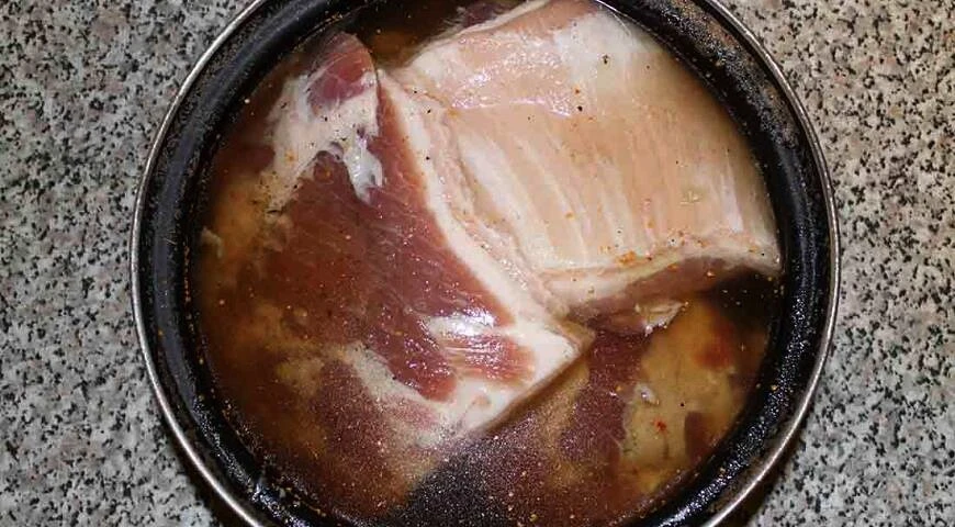 Hot smoked pork belly