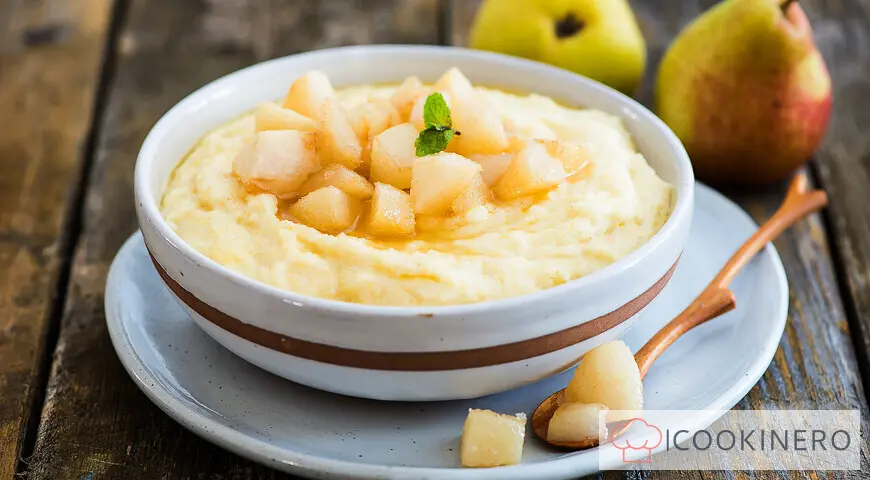 Farinata di frumento con pere