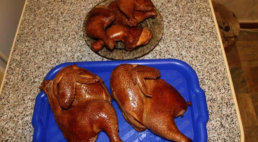 Hot smoked chicken