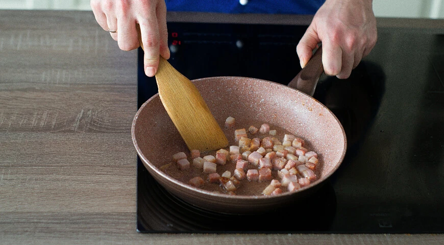 Chicken chops in a frying pan