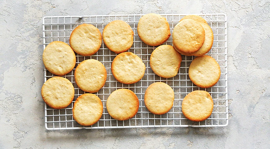 Classic shortbread cookies with butter