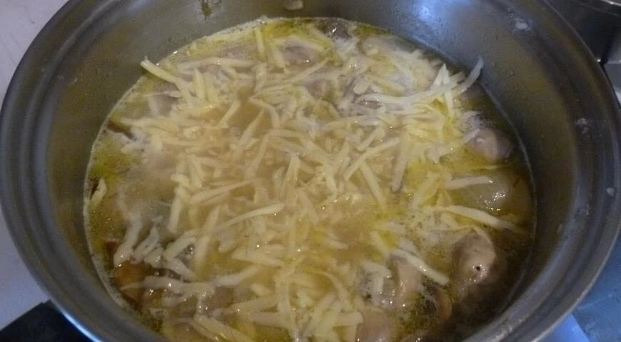 Mushroom soup and pasta casserole