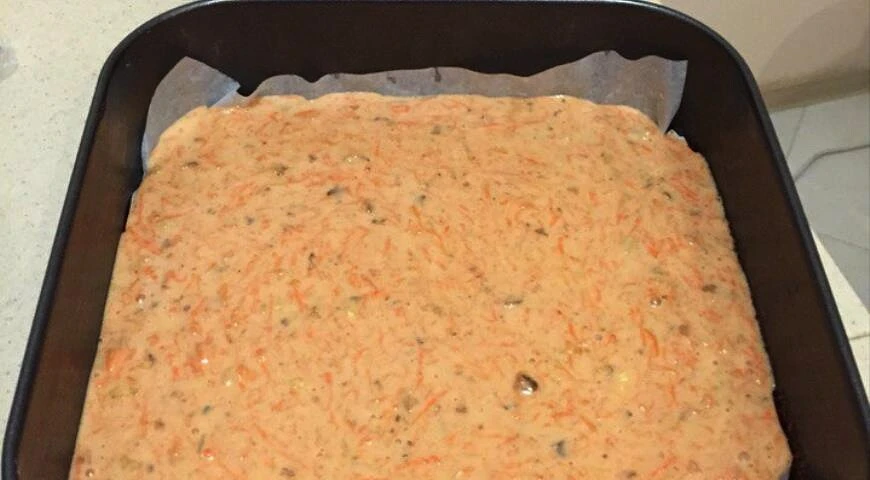 Carrot cake with mascarpone cream