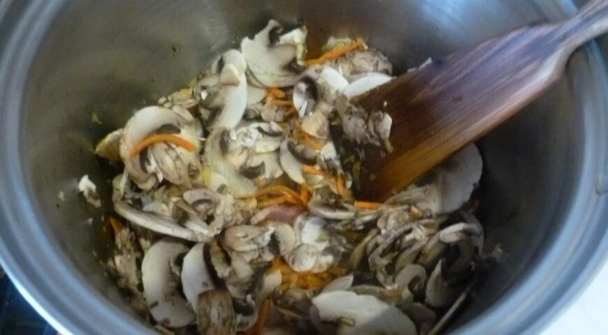 Zuppa di funghi con pancetta
