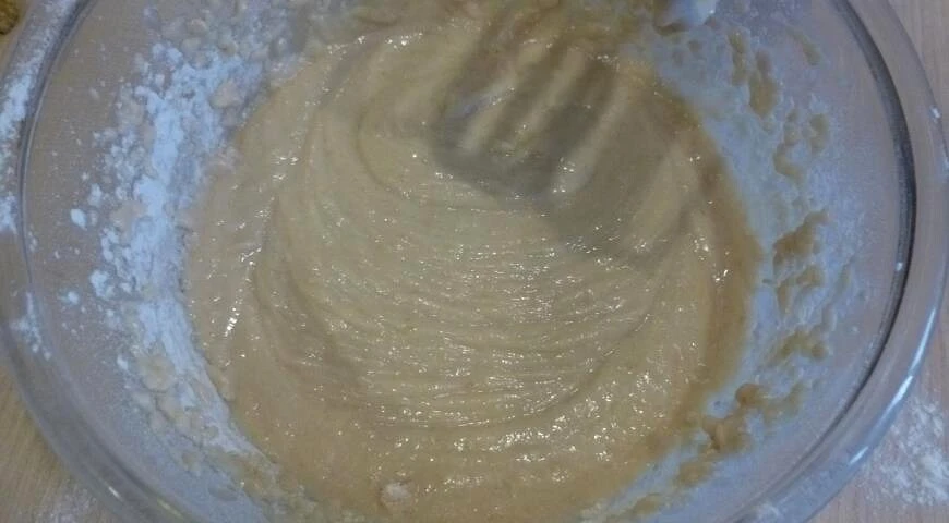 Cupcake sur compote de pommes aux noix