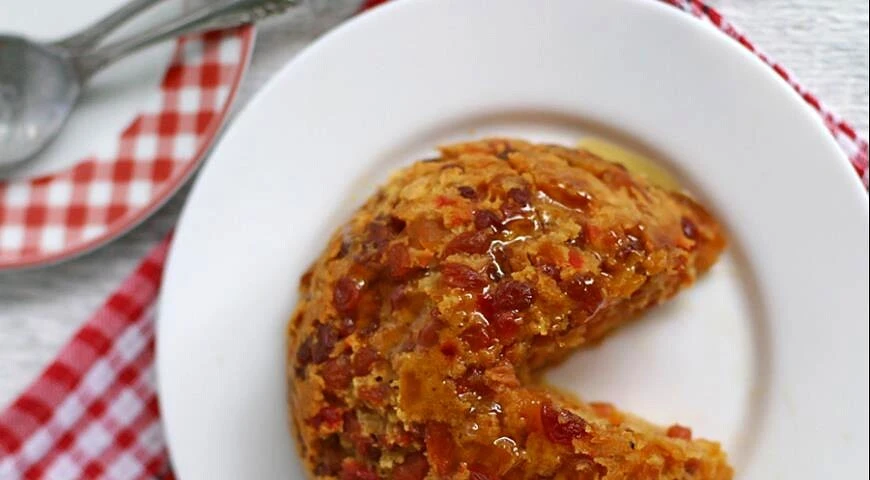 Budino inglese "Spotted Dick" (Spotted Dick)