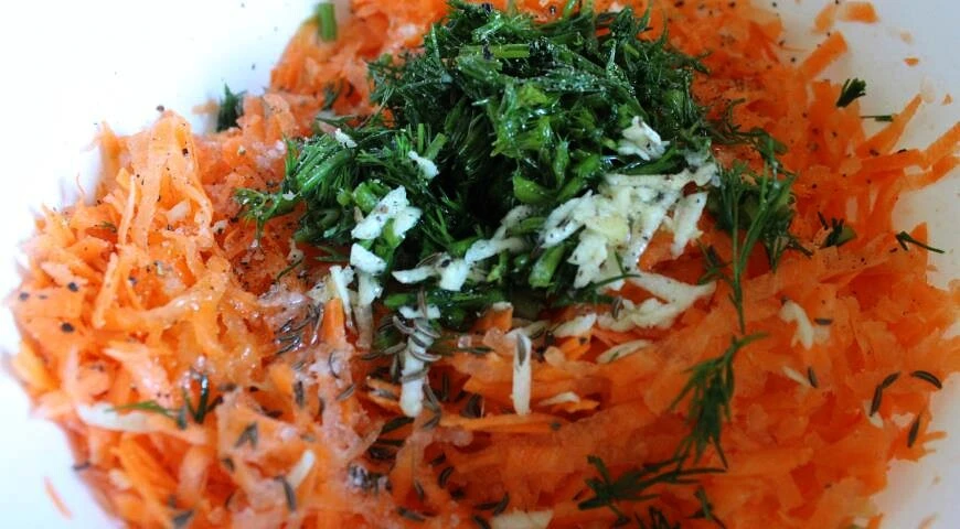 Fresh carrot salad "Health"