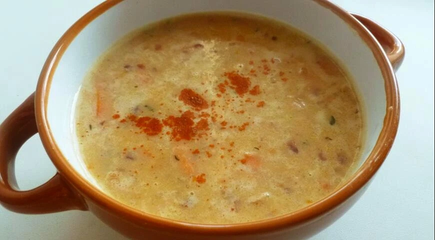 Bean cream soup