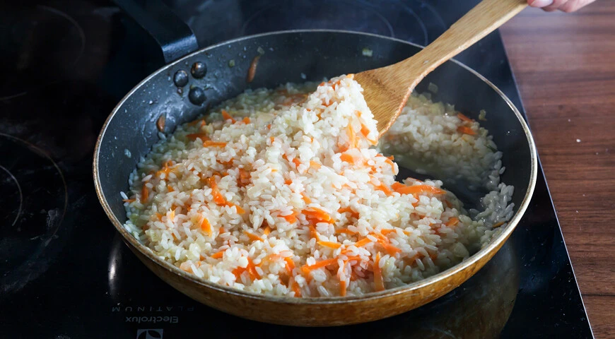 Pimientos rellenos de zanahoria y arroz