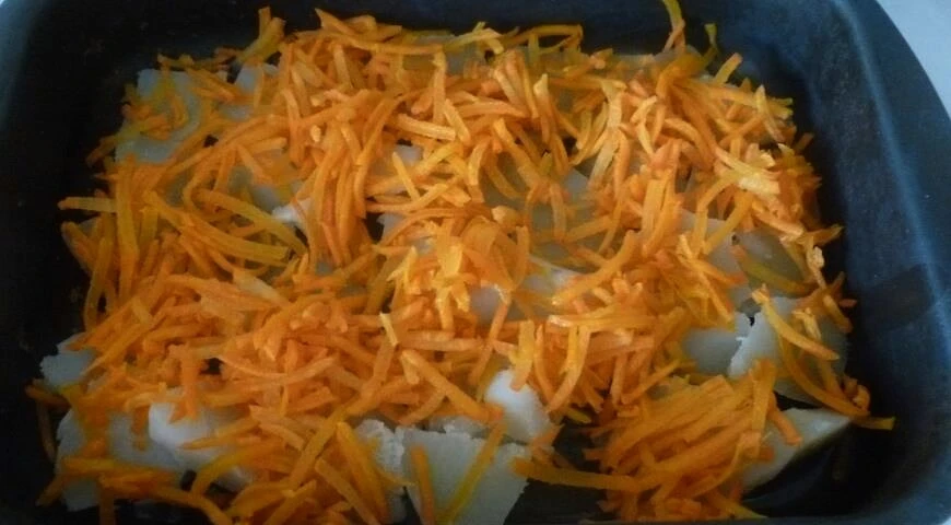 Cazuela de zanahorias y patatas para niños