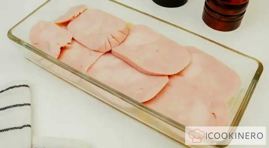Potato casserole with ham