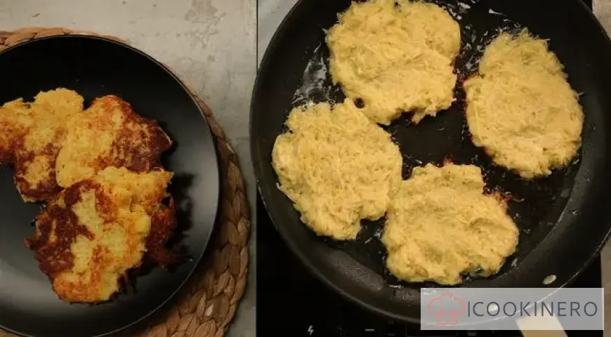 Potato pancakes with cheese