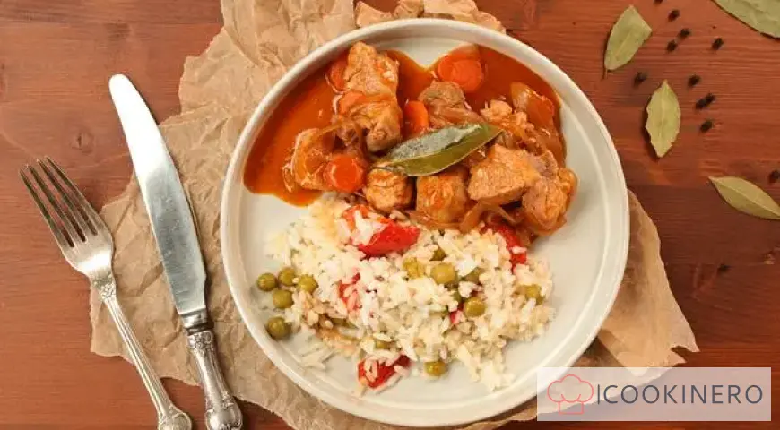 Pork goulash with gravy