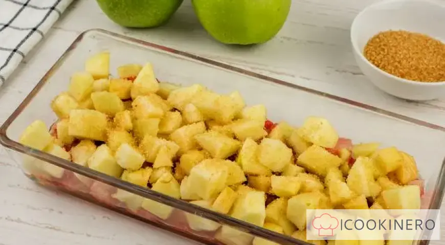 Apfel-Erdbeer-Crumble