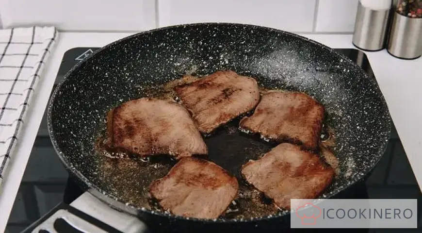Lingua di manzo fritta a fette
