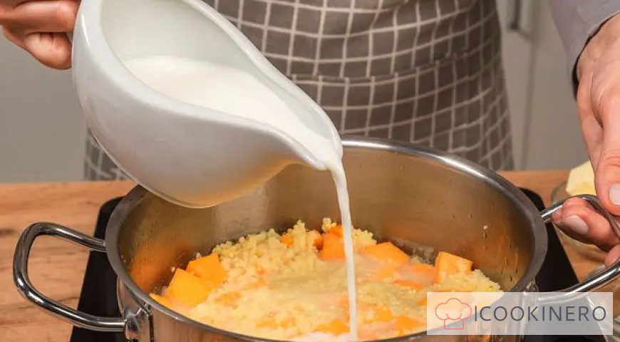 Light millet porridge with pumpkin