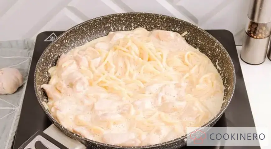 Pasta Carbonara mit Hähnchen