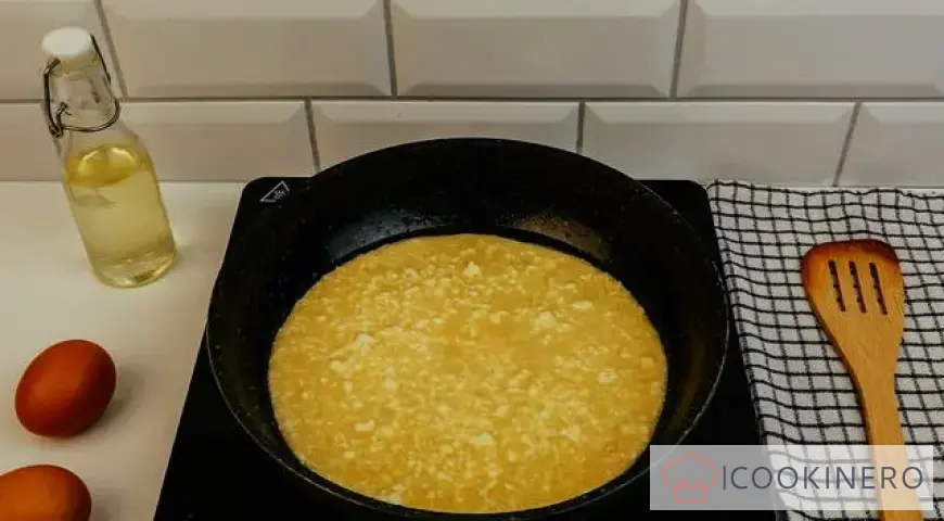 Omelett mit Hüttenkäse