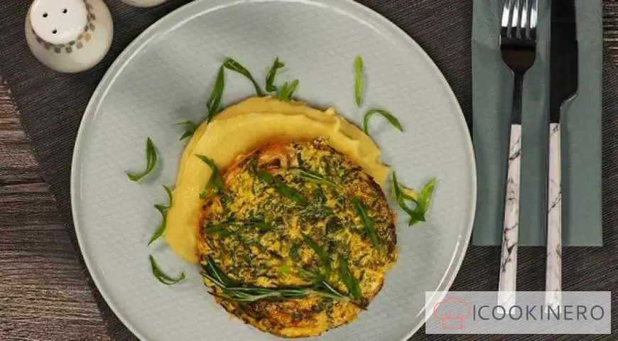 Filete de salmón en salsa cremosa con patatas y zumo de limón
