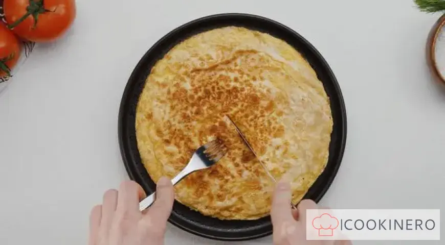 Pita mit Ei und Schinken