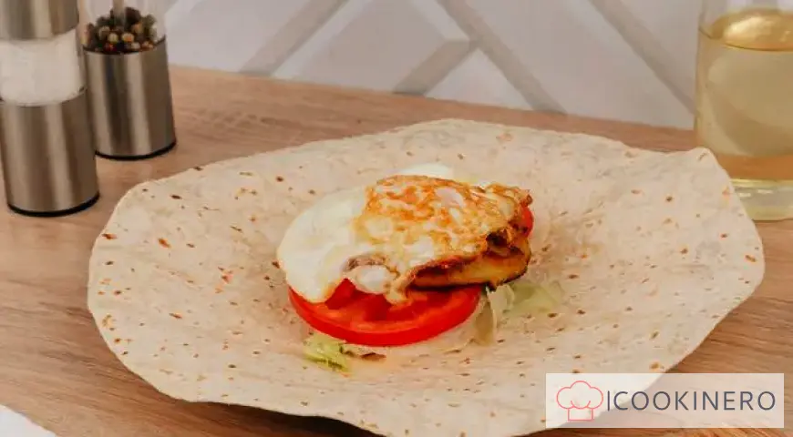 Tortilla con patate fritte e uovo