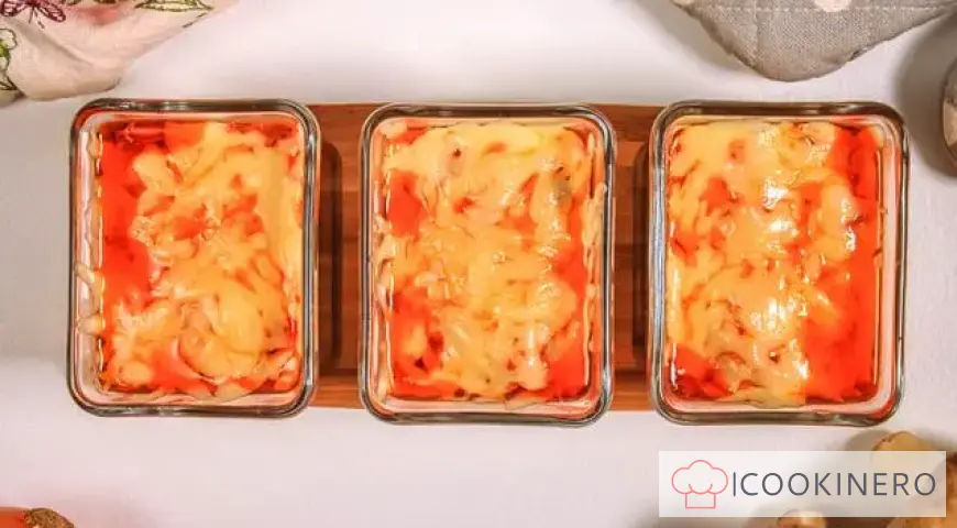 Juliana con gambas y champiñones