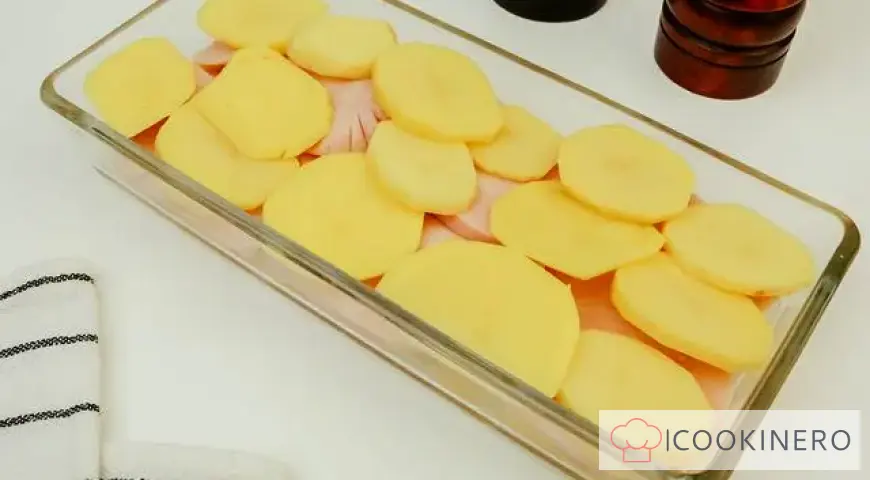 Potato casserole with ham