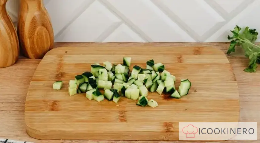 Salad with noodles