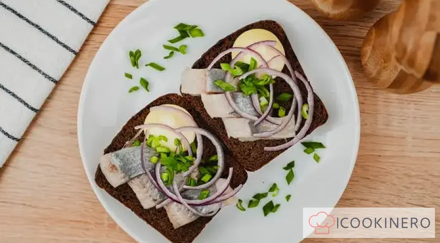 Sandwiches mit Hering