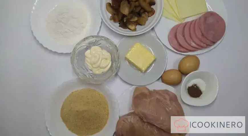 Rouleaux de poulet au four