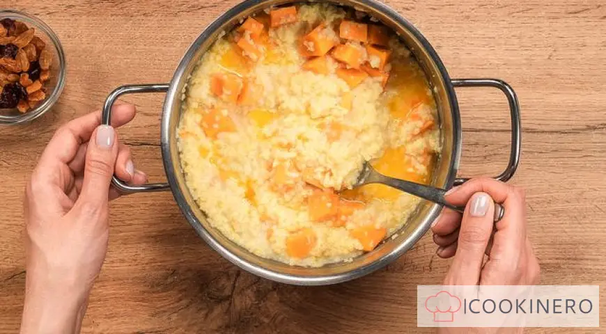 Light millet porridge with pumpkin