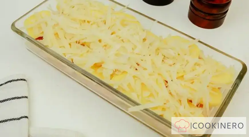 Potato casserole with ham