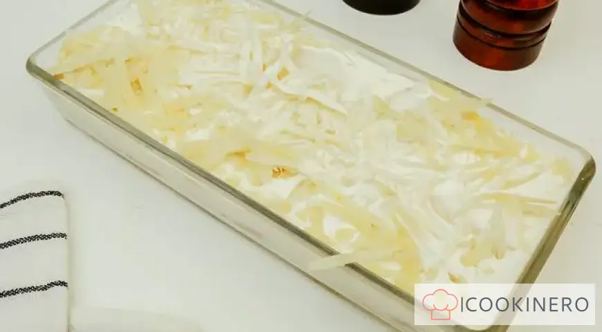 Potato casserole with ham