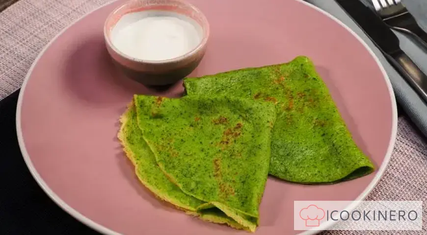 Crêpes aux épinards