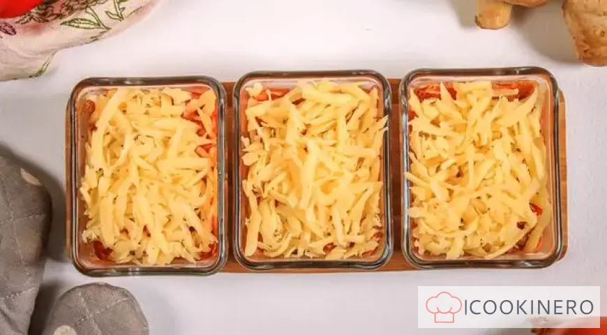 Juliana con gambas y champiñones
