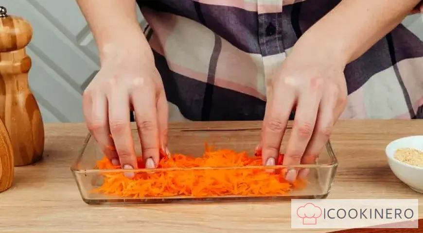 Fish with carrots and mayonnaise