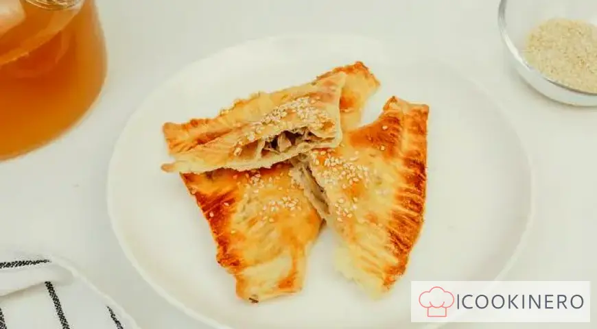 Pâte feuilletée aux champignons